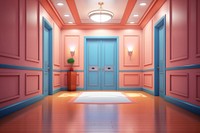 Flooring hall architecture illuminated. AI generated Image by rawpixel.