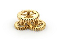 Gear white background clockworks chandelier. AI generated Image by rawpixel.