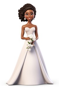 Bride figurine wedding dress. AI generated Image by rawpixel.
