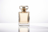 Perfume bottle cosmetics white background container. 