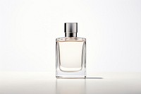 Perfume bottle cosmetics white background seasoning. AI generated Image by rawpixel.