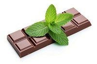 Chocolate bar dessert plant herbs. AI generated Image by rawpixel.