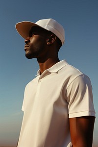 Sports adult white shirt. AI generated Image by rawpixel.