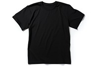 T-shirt sleeve black white background. 