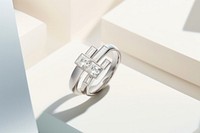 Ring platinum jewelry diamond. AI generated Image by rawpixel.