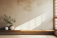 Windowsill light plant wall. 