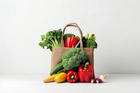 Vegetable food bag broccoli. AI generated Image by rawpixel.
