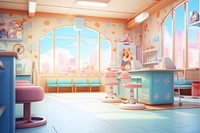 Cartoon architecture dollhouse building. AI generated Image by rawpixel.