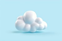 White cloud softness fluffy. AI generated Image by rawpixel.