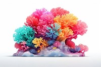 Nature reef art white background. AI generated Image by rawpixel.