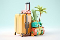 Luggage accessories suitcase handbag. AI generated Image by rawpixel.