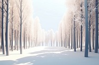 Forest snow landscape panoramic. AI generated Image by rawpixel.