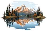 Landscape lake wilderness mountain. AI generated Image by rawpixel.