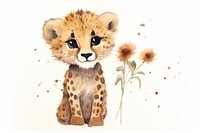 Cheetah wildlife leopard animal. AI generated Image by rawpixel.
