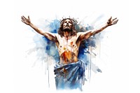Cross white background spirituality catholicism. AI generated Image by rawpixel.