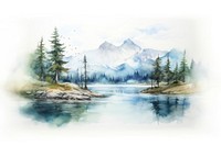 Landscape outdoors painting nature. 