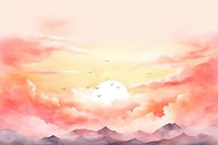 Sky backgrounds outdoors painting. AI generated Image by rawpixel.