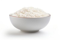 Rice bowl white food. 