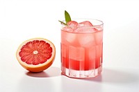 Grapefruit cocktail drink glass. 