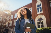 Student female adult sky. 