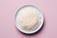 Plate rice food ingredient. 