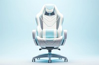 Chair furniture blue technology. AI generated Image by rawpixel.