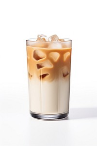 Ice Macchiato coffee drink milk. 