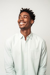 Shirt laughing smiling looking. AI generated Image by rawpixel.