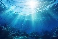 Backgrounds underwater sunlight outdoors. AI generated Image by rawpixel.