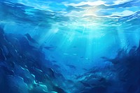 Ocean backgrounds underwater outdoors. AI generated Image by rawpixel.