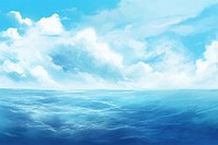 Ocean backgrounds outdoors horizon. AI generated Image by rawpixel.