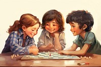 Game child chess togetherness. AI generated Image by rawpixel.