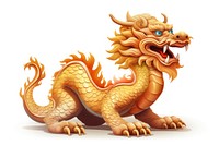 Dragon white background representation creativity. AI generated Image by rawpixel.
