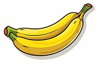 Banana cartoon food freshness. AI generated Image by rawpixel.
