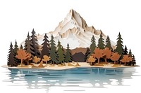Tree landscape mountain outdoors. AI generated Image by rawpixel.