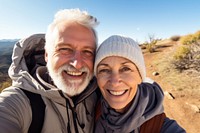 Hiking selfie adventure portrait. 