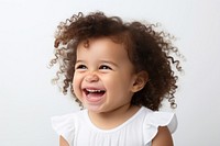 Baby laughing white background happiness. AI generated Image by rawpixel.
