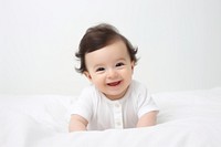 Baby portrait smile white. AI generated Image by rawpixel.