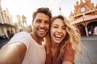 Selfie laughing smiling smile. 