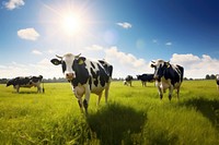 Animal field cow grassland. 