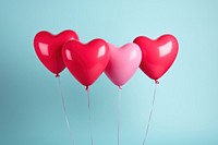 Balloon heart anniversary celebration. 