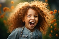 Laughing child smile girl. AI generated Image by rawpixel.