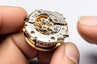 Wristwatch clockworks technology equipment. 