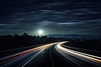 Highway night road astronomy. 