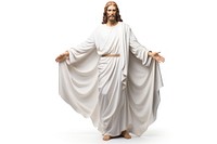 Statue robe white background representation. AI generated Image by rawpixel.