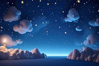 Night sky landscape astronomy. AI generated Image by rawpixel.