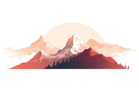 Mountain silhouette outdoors nature. AI generated Image by rawpixel.