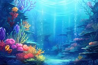 Underwater aquarium outdoors nature. 