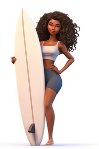 Surfing cartoon sports adult. AI generated Image by rawpixel.