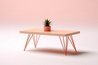 Table furniture desk houseplant. AI generated Image by rawpixel.